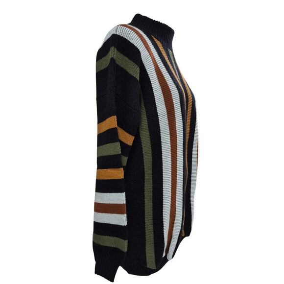 Vtg 80s 90s Clifton Place Knits Ltd Striped Sweater L/XL NWOT - Picture 2 of 5